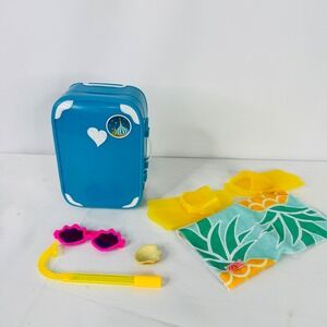 Our Generation 18in Doll Travel Beach Sea the World Set Suitcase Snorkel Fins
